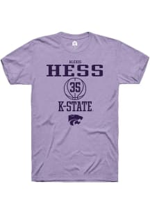 Alexis Hess  K-State Wildcats Lavender Rally NIL Sport Icon Short Sleeve T Shirt
