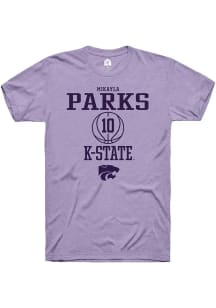 Mikayla Parks  K-State Wildcats Lavender Rally NIL Sport Icon Short Sleeve T Shirt