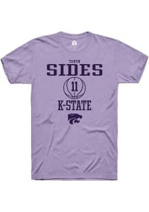 Taryn Sides  K-State Wildcats Lavender Rally NIL Sport Icon Short Sleeve T Shirt