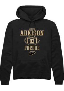 Andrew Adkison  Rally Purdue Boilermakers Mens Black NIL Sport Icon Long Sleeve Hoodie