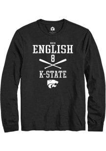 Nick English  K-State Wildcats Black Rally NIL Sport Icon Long Sleeve T Shirt