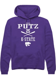 Rohan Putz  Rally K-State Wildcats Mens Purple NIL Sport Icon Long Sleeve Hoodie