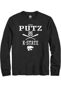 Rohan Putz  K-State Wildcats Black Rally NIL Sport Icon Long Sleeve T Shirt