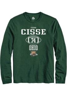 Tigana Cisse  Ohio Bobcats Green Rally NIL Sport Icon Long Sleeve T Shirt