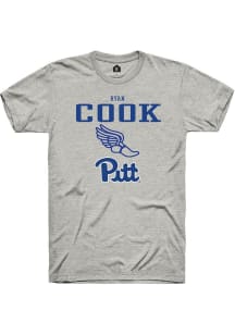 Ryan Cook  Pitt Panthers Ash Rally NIL Sport Icon Short Sleeve T Shirt