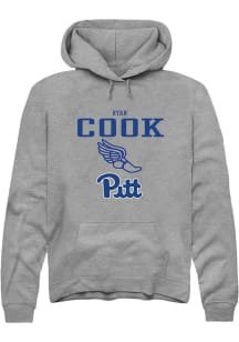 Ryan Cook  Rally Pitt Panthers Mens Graphite NIL Sport Icon Long Sleeve Hoodie