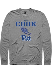 Ryan Cook  Pitt Panthers Graphite Rally NIL Sport Icon Long Sleeve T Shirt