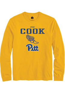 Ryan Cook  Pitt Panthers Gold Rally NIL Sport Icon Long Sleeve T Shirt