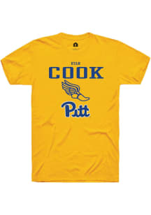 Ryan Cook  Pitt Panthers Gold Rally NIL Sport Icon Short Sleeve T Shirt