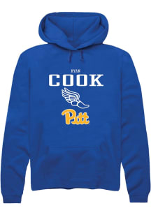 Ryan Cook  Rally Pitt Panthers Mens Blue NIL Sport Icon Long Sleeve Hoodie