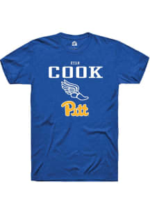 Ryan Cook  Pitt Panthers Blue Rally NIL Sport Icon Short Sleeve T Shirt