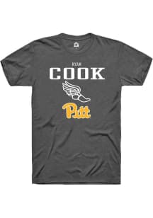 Ryan Cook  Pitt Panthers Dark Grey Rally NIL Sport Icon Short Sleeve T Shirt