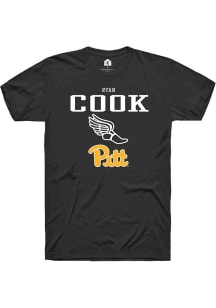 Ryan Cook  Pitt Panthers Black Rally NIL Sport Icon Short Sleeve T Shirt