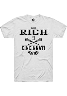 Alexis Rich  Cincinnati Bearcats White Rally NIL Sport Icon Short Sleeve T Shirt