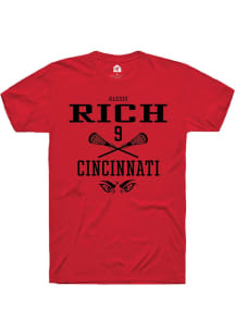Alexis Rich  Cincinnati Bearcats Red Rally NIL Sport Icon Short Sleeve T Shirt