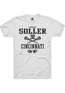 Caroline Soller  Cincinnati Bearcats White Rally NIL Sport Icon Short Sleeve T Shirt