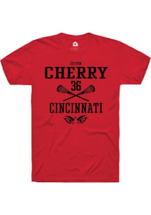 Devon Cherry  Cincinnati Bearcats Red Rally NIL Sport Icon Short Sleeve T Shirt