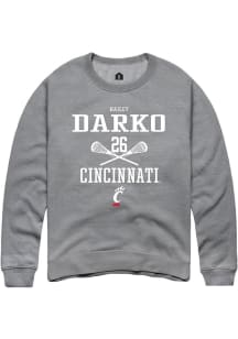 Hailey Darko  Rally Cincinnati Bearcats Mens Graphite NIL Sport Icon Long Sleeve Crew Sweatshirt