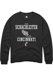 Isaac Schachleiter  Rally Cincinnati Bearcats Mens Black NIL Sport Icon Long Sleeve Crew Sweatshir..