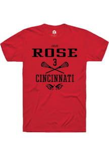 Julie Rose  Cincinnati Bearcats Red Rally NIL Sport Icon Short Sleeve T Shirt