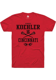 Kennedy Koehler  Cincinnati Bearcats Red Rally NIL Sport Icon Short Sleeve T Shirt