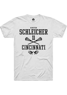 Kirsten Schleicher  Cincinnati Bearcats White Rally NIL Sport Icon Short Sleeve T Shirt