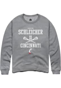 Kirsten Schleicher  Rally Cincinnati Bearcats Mens Graphite NIL Sport Icon Long Sleeve Crew Sweats..