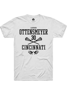 Lauren ottensmeyer  Cincinnati Bearcats White Rally NIL Sport Icon Short Sleeve T Shirt