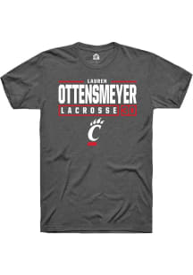 Lauren ottensmeyer  Cincinnati Bearcats Dark Grey Rally NIL Stacked Box Short Sleeve T Shirt