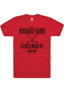Paola Rosario-Sauri  Cincinnati Bearcats Red Rally NIL Sport Icon Short Sleeve T Shirt