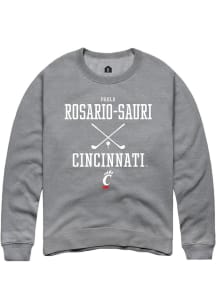 Paola Rosario-Sauri  Rally Cincinnati Bearcats Mens Graphite NIL Sport Icon Long Sleeve Crew Sweat..