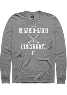 Paola Rosario-Sauri  Cincinnati Bearcats Graphite Rally NIL Sport Icon Long Sleeve T Shirt
