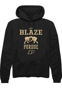 Joey Blaze  Rally Purdue Boilermakers Mens Black NIL Sport Icon Long Sleeve Hoodie