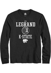 Ava LeGrand  K-State Wildcats Black Rally NIL Sport Icon Long Sleeve T Shirt