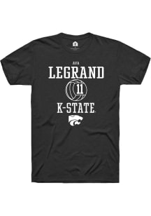 Ava LeGrand  K-State Wildcats Black Rally NIL Sport Icon Short Sleeve T Shirt