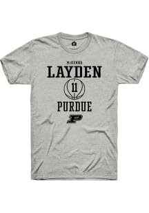 McKenna Layden  Purdue Boilermakers Ash Rally NIL Sport Icon Short Sleeve T Shirt