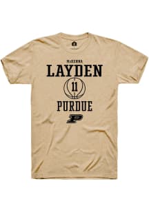 McKenna Layden  Purdue Boilermakers Gold Rally NIL Sport Icon Short Sleeve T Shirt