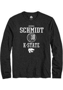 Brenna Schmidt  K-State Wildcats Black Rally NIL Sport Icon Long Sleeve T Shirt