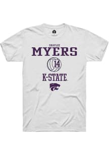 Shaylee Myers  K-State Wildcats White Rally NIL Sport Icon Short Sleeve T Shirt