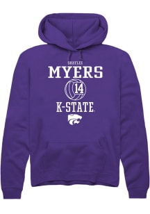 Shaylee Myers  Rally K-State Wildcats Mens Purple NIL Sport Icon Long Sleeve Hoodie