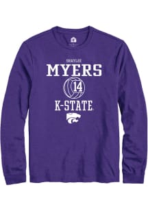 Shaylee Myers  K-State Wildcats Purple Rally NIL Sport Icon Long Sleeve T Shirt