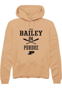 Emma Bailey  Rally Purdue Boilermakers Mens Gold NIL Sport Icon Long Sleeve Hoodie