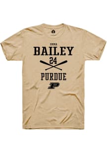 Emma Bailey  Purdue Boilermakers Gold Rally NIL Sport Icon Short Sleeve T Shirt