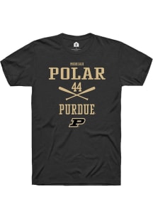 Moriah Polar  Purdue Boilermakers Black Rally NIL Sport Icon Short Sleeve T Shirt