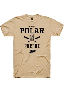 Moriah Polar  Purdue Boilermakers Gold Rally NIL Sport Icon Short Sleeve T Shirt