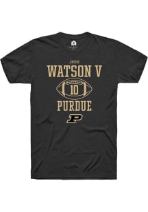 Jesse Watson V  Purdue Boilermakers Black Rally NIL Sport Icon Short Sleeve T Shirt