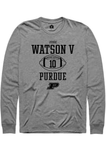 Jesse Watson V  Purdue Boilermakers Graphite Rally NIL Sport Icon Long Sleeve T Shirt
