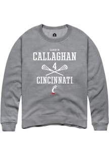 Camryn Callaghan  Rally Cincinnati Bearcats Mens Graphite NIL Sport Icon Long Sleeve Crew Sweatshi..