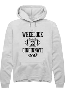 Jake Wheelock  Rally Cincinnati Bearcats Mens White NIL Sport Icon Long Sleeve Hoodie