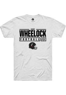 Jake Wheelock  Cincinnati Bearcats White Rally NIL Stacked Box Short Sleeve T Shirt